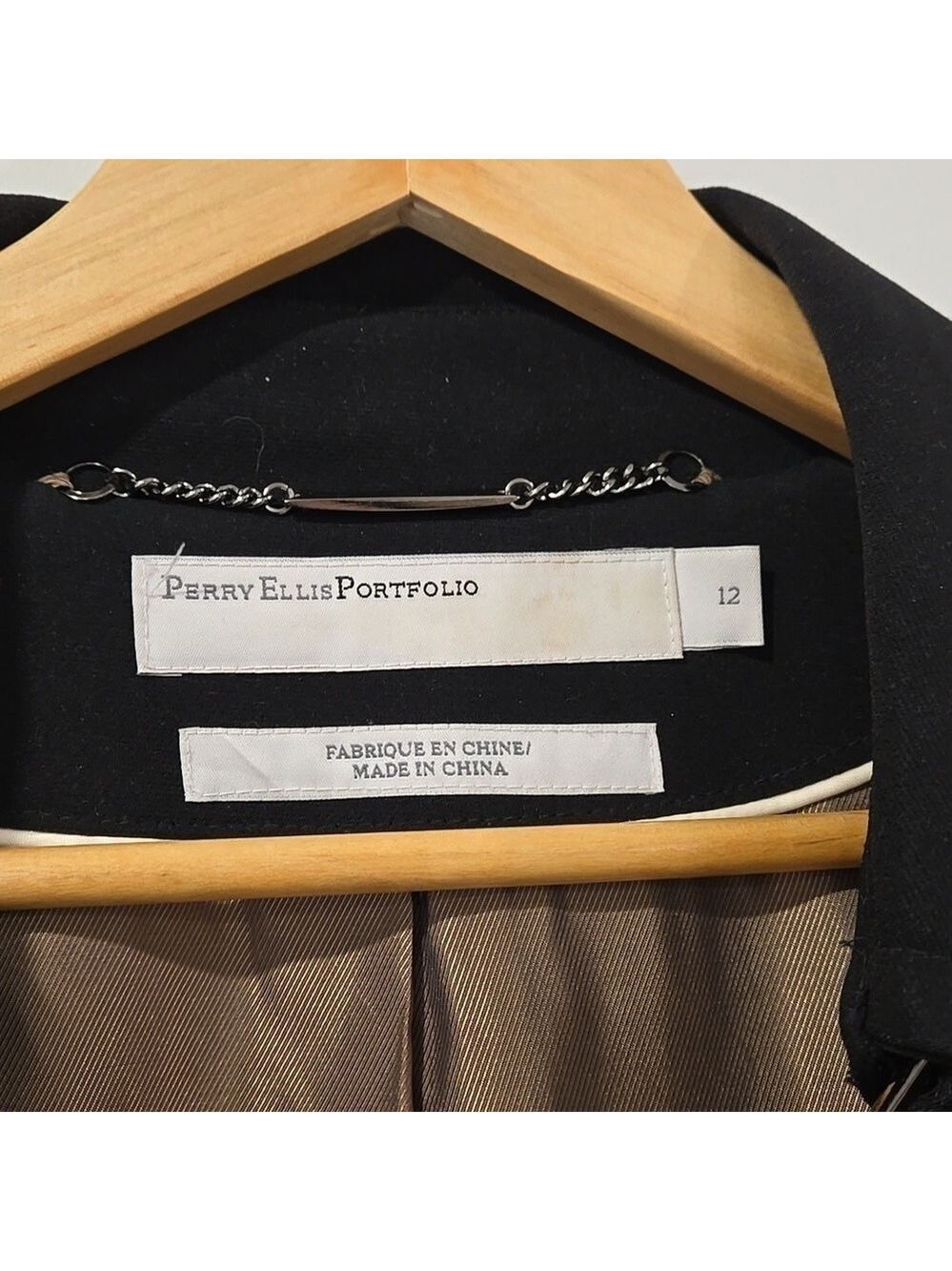 Retro Perry Ellis Beltless Streetwear Trench - Picture 4 of 14